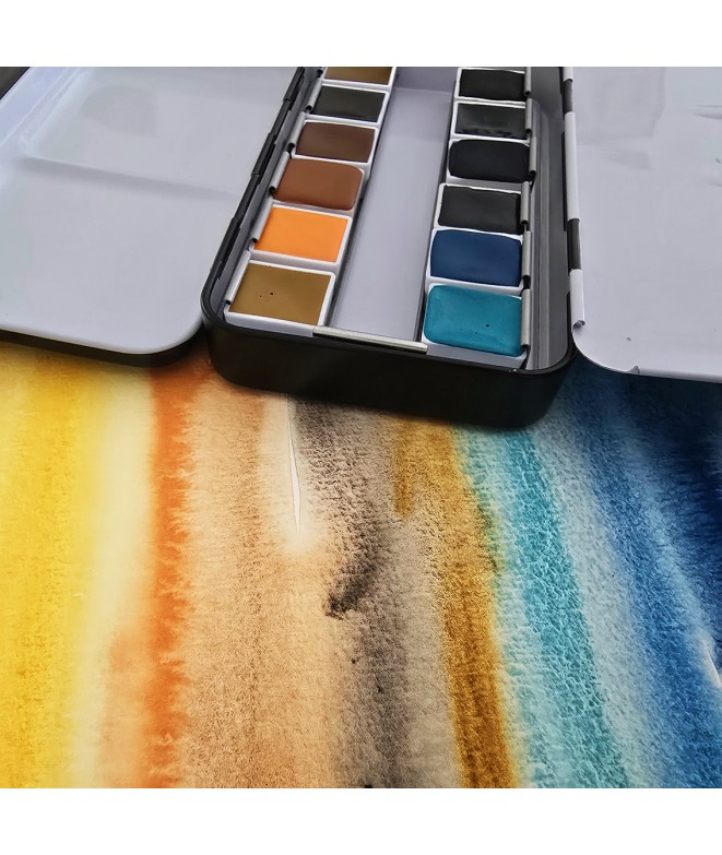 Coffret Aquarelle Marine- 12demi-godets