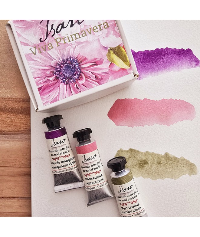 Coffret Aquarelle Printemps Viva Primavera – 3 Tubes Granuleux 7ml