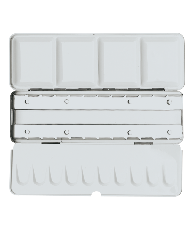 Boite aquarelle vide en métal