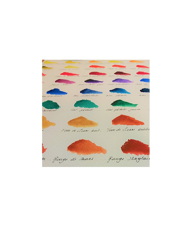 Gamme complète des aquarelles Isaro 90 couleurs