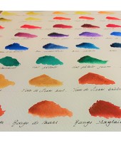 Gamme complète des aquarelles Isaro 90 couleurs