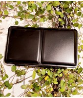 Boite Aquarelle Vide En Métal + 12 demi godets